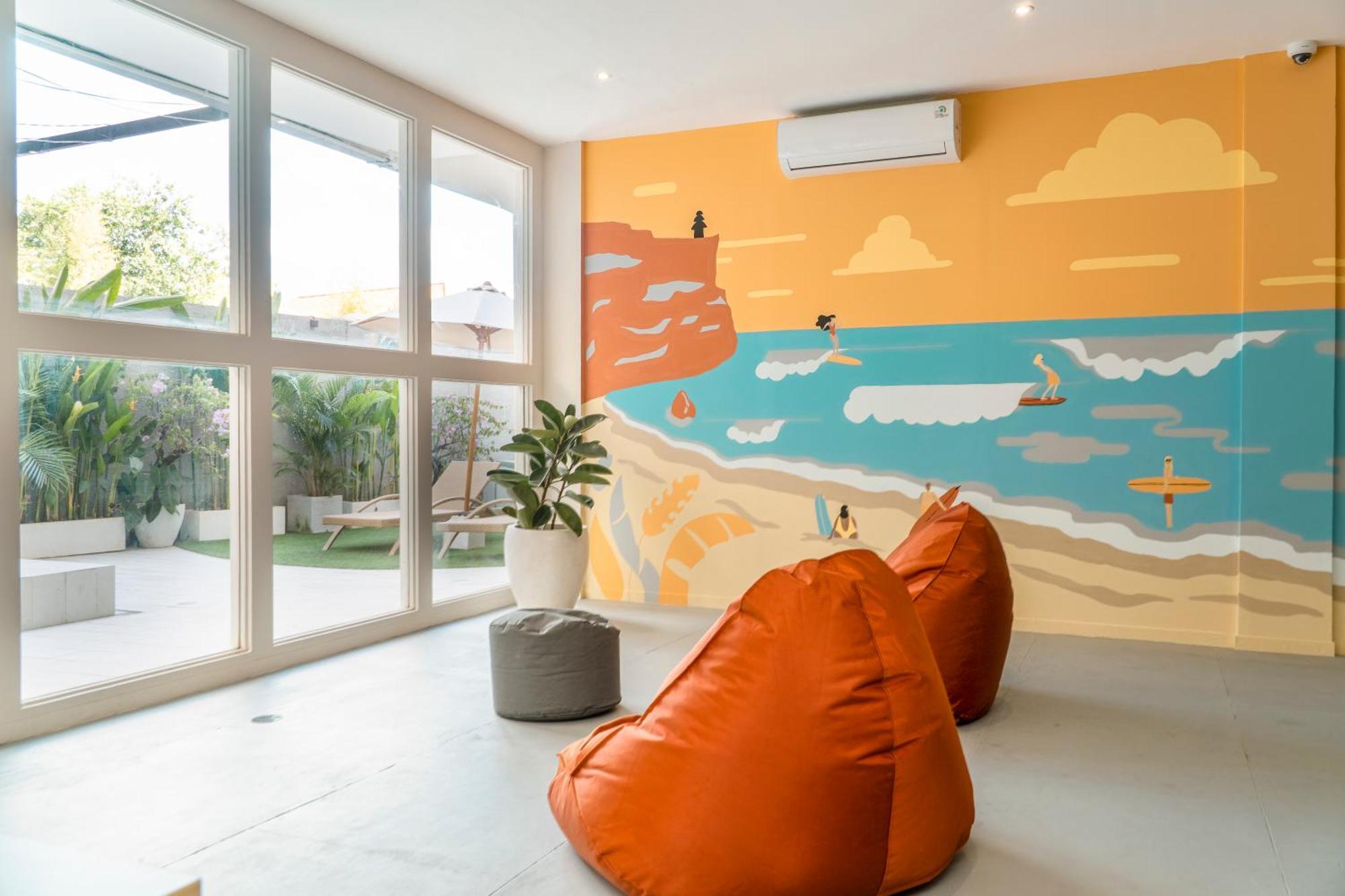 Bali Bustle Sunset Coliving And Coworking Space Legian Exterior foto